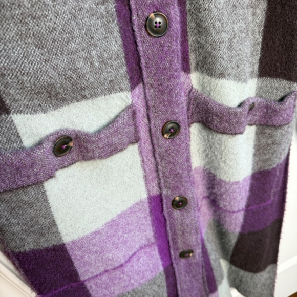 Free People South Bend Cardi Sparkling Grape Combo Small - Picture 10 of 15